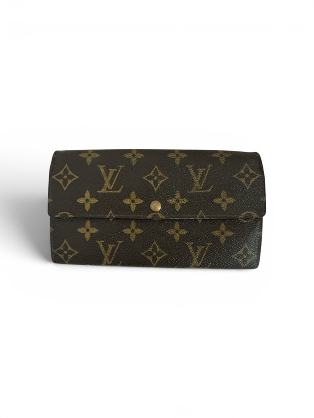 Louis Vuitton Monogram Sarah Long Wallet - Dark Brown & Gold